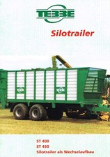 Tebbe Silotrailer ST 400 / ST 450, orig. Prospekt