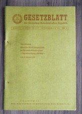 Gesetzblatt der DDR - Anordnung Werkbahnsignale Braunkohlenbergbau Signalordnung