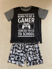 kurzer Schlafanzug / Shorty / Pyjama "Gamer" Gr. 146 (12 J.)