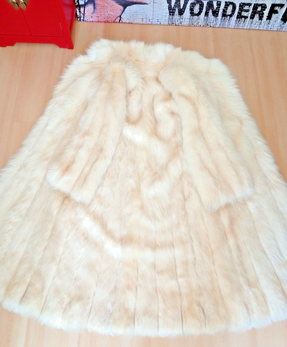 Damenmantel echtpelz fuchs - damenmantel,