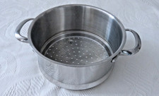 Schulte- Ufer Siebeinsatz für Topf 18 cm mit passendem Deckel, Edelstahl