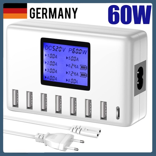60w usb ladegerät mehrfach 8 - usb,