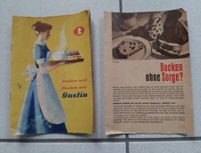 Dr. Oetker - Kochen und  Backen mit Gustin Rezeptheft + Backen ohne Sorge - 50er