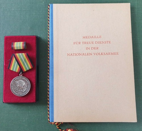 Ddr medaille urkunde nva - ddr,
