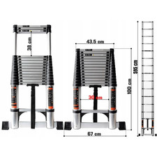Teleskopleiter alu 150kg - teleskopleiter,