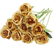 Goldene seidenrosen - goldene,