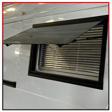 V Echtglas Austellfenster