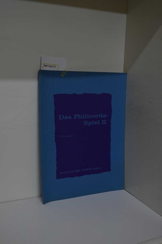 Das philicorda spiel - philicorda-spiel, ii