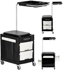 Friseurhilfe Rollwagen Beistelltisch mit Rädern zum Färben X16 zum Kosmetiksalon