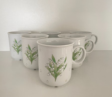6 Becher Seltmann Weiden Regina Maiglöckchen / Lily of the Valley