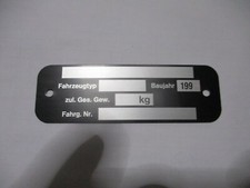 Typenschild schild universal - typenschild,