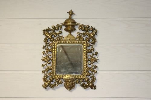 Wandspiegel aus messing - wandspiegel,