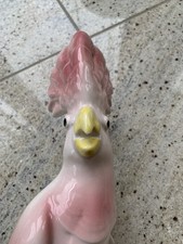 Porzellan Figur Papagei Rosa
