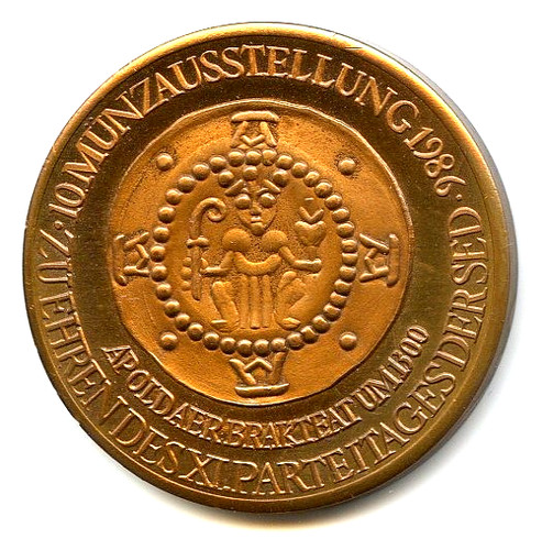 Kupfermedaille helmut könig - kupfermedaille,