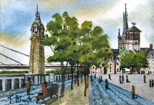Original aquarell die - -,