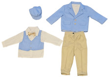 Taufanzug Gr. 80 86 Anzug Baby Taufe Set Jacke Hemd Hose Fliege Weste Hut 12-18M