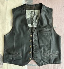 The Flying Jackets Gr. 52 Herren Weste Lederweste Vintage 90‘ Echtleder Biker
