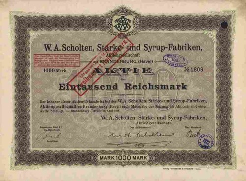 Scholten ag 1918 - w.,