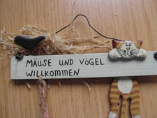 KATZEN-Deko  TÜR/WAND DEKORATION witzige Details