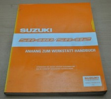 SUZUKI SR 410 412 Motor Getriebe Kupplung Elektrik Anhang Werkstatthandbuch 
