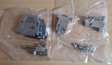 2x ADAPTERGEHÄUSE  D-Sub-Stecker 25pol + 9pol Kunststoff metallisiert OVP NEU