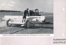 Kuxmann Bielefeld Großflächen- Düngerstreuer, orig. Prospektteil 50er Jahre