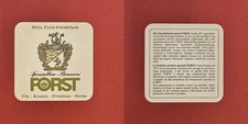 Forst grüne Schrift Brauerei Bierdeckel Bier