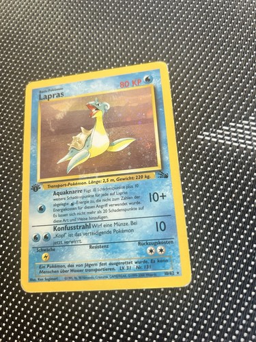Pokémon karte lapras holo - lapras,