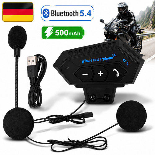 500mah motorrad helm headset - 500mah,
