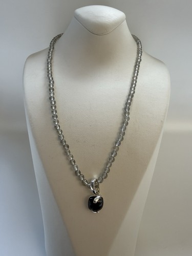 Kette edelstein mondstein grau - kette,
