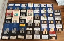 Commodore Amiga Disketten Konvolut 38 Stück Ungeprüft Sammlung Spiele Ratgeber