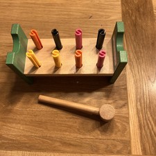 Hammerspiel für Kinder ab 2 Jahre - Hammerbank Klopfbank Holzspielzeug