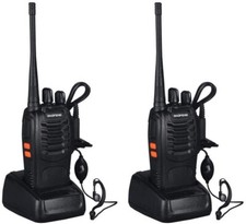 BAOFENG 2PCS Walkie Talkie set mit Großer Reichweite 8km Funkgerät PMR 16 Kanäle