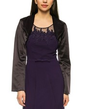 BOLERO AUS SATIN LANGARM ALLE