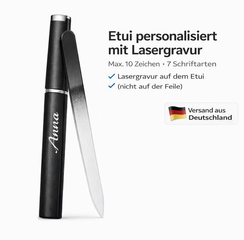Personalisierte glasnagelfeile - personalisierte,