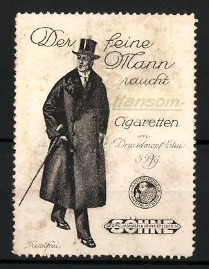 Reklamemarke georg jasmatzi - reklamemarke, &