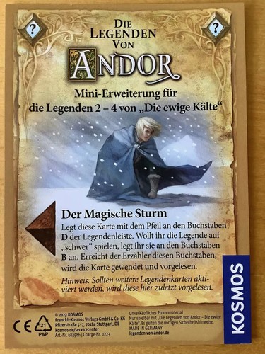 Die legenden von - legenden, andor