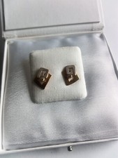 Ohrstecker Bicolor 14 Karat Gelbgold & Weißgold