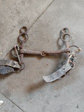 Pferde Gebiss Trense Mundstück Scharf Metall Retro Rost