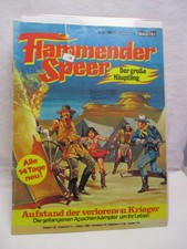 Flammender Speer der große Häuptling Comic Heft Nr. 6 mit POSTER Bastei 1979