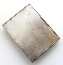 Art Déco Designer 835 Silber Zigarettenetui/ Zigarettendose - wohl Österreich