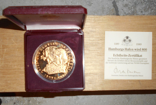 Medaille hamburger hafen wird - hamburger,