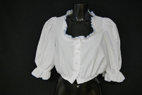 Dirndlbluse weiß bluse - gr.46,