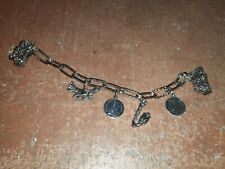 Damen Charivari Trachtenschmuck mit Anhängern Modeschmuck Folklore Silber