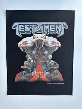 TESTAMENT BACKPATCH RÜCKENAUFNÄHER Patch OVERKILL SLAYER EXODUS KREATOR SODOM