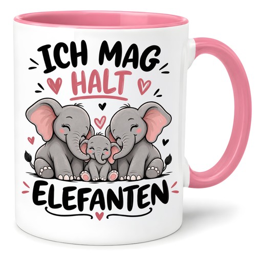 Herzbotschaft elefanten tasse - herzbotschaft,