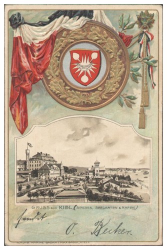 S8748 gruß aus kiel litho - gruß,