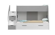 Hochbett Kinderzimmerbett Etagenbett Doppelbett Stockbett mit Bettkasten MARTIN