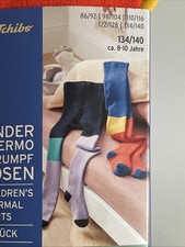 TCM Tchibo Mädchen Thermo Strumpfhose 2 Stück Gr. 134/140  Neu