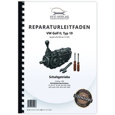 VW Golf 2 Typ 19 (83-92) 5 Gang Schaltgetriebe 020 Kupplung Werkstatthandbuch